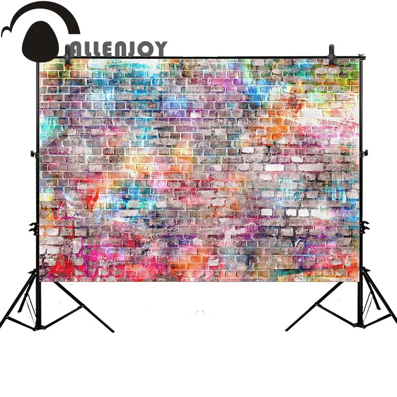 Allenjoy фон для фотостудии граффити кирпичная стена красочный акварельный Модный
