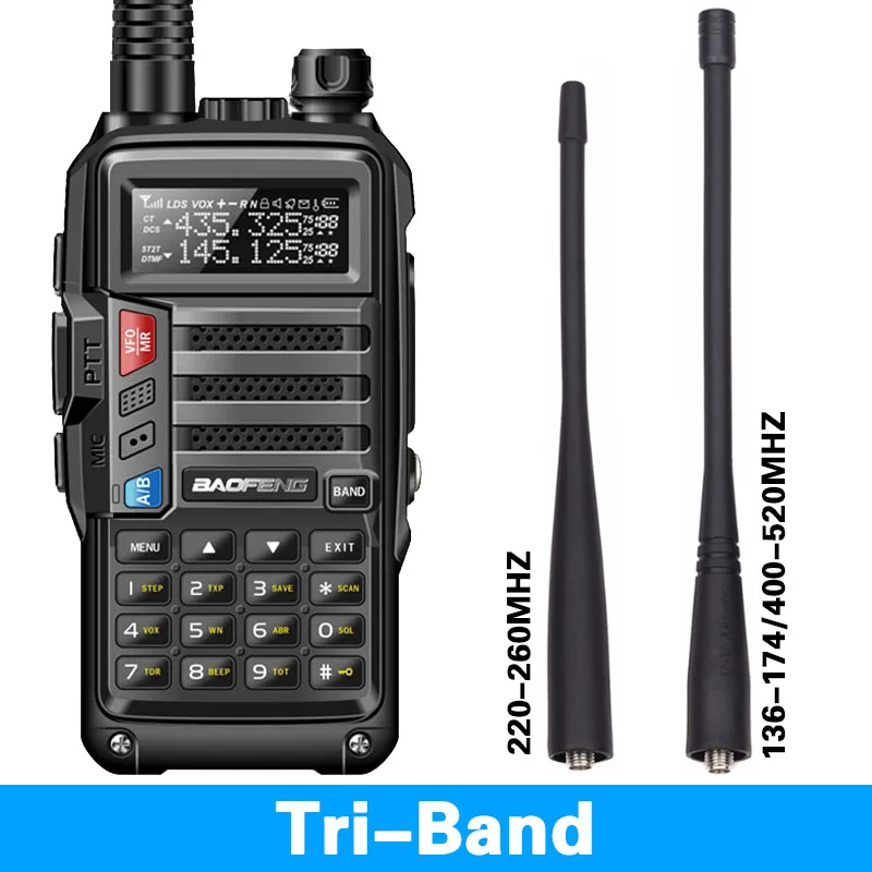 2019 BAOFENG UV-S9 8 Вт Мощный VHF/UHF136-174Mhz и 400-520 МГц двухдиапазонный 10 км Сгущает рация На