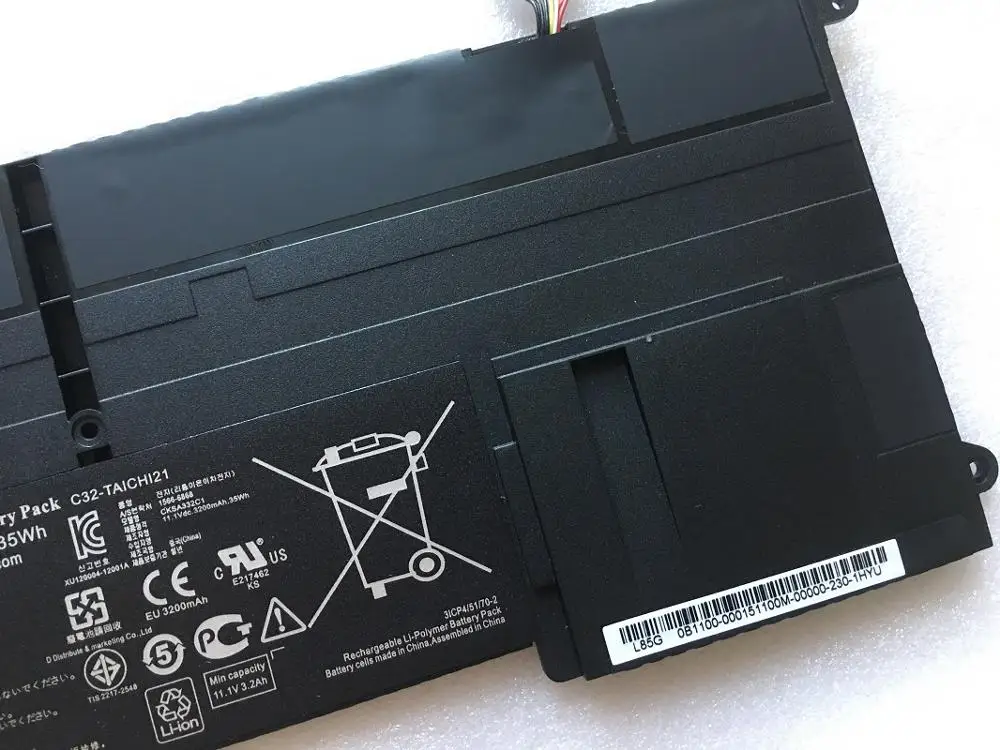 SupStone 35Wh оригинальные C32 TAICHI21 Аккумулятор для ноутбука Asus Ultrabook Taichi 21 3568A DH71 UH71 DH51