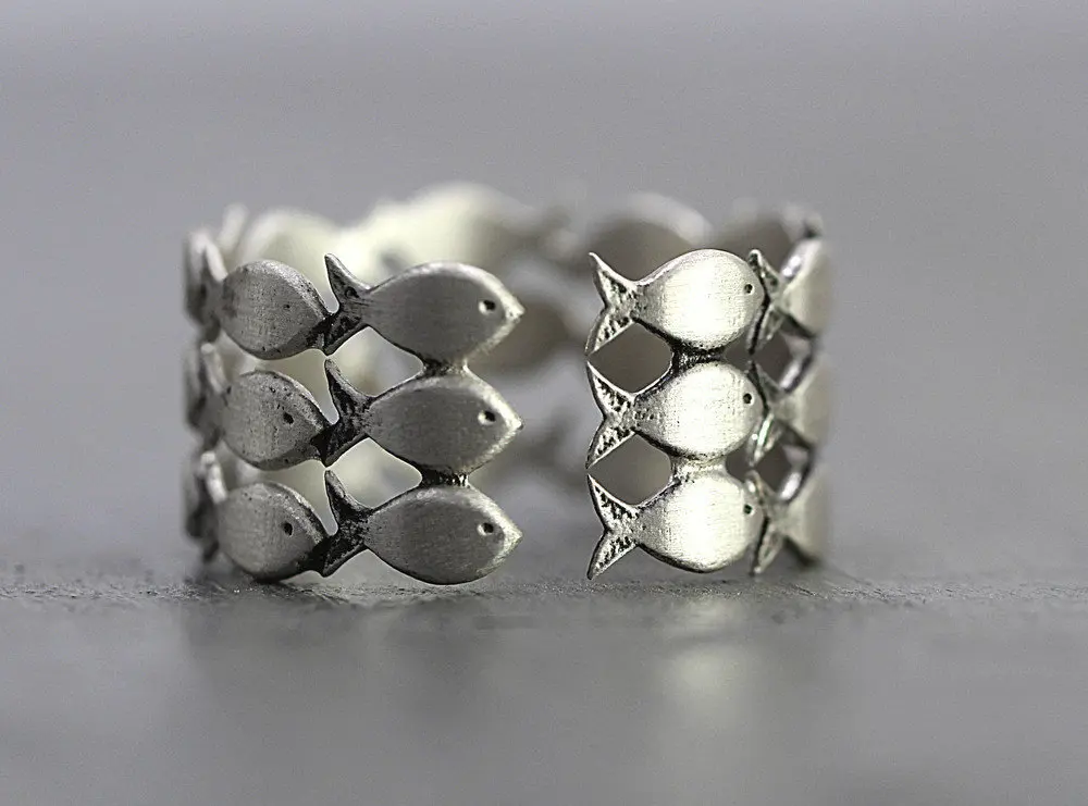 Кольцо многослойное регулируемое для мужчин и женщин обручальное ювелирное