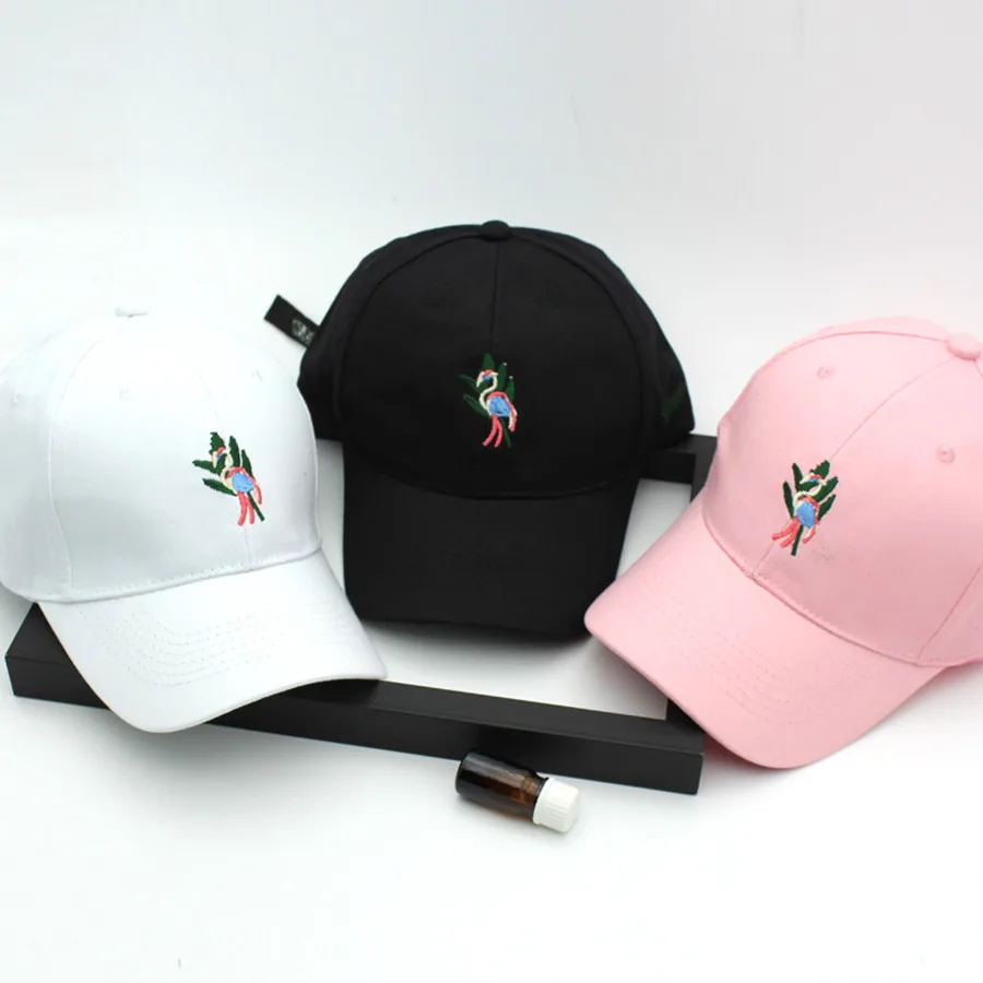 Hami Otwo Wholesale Cotton Baseball Cap Embroidery flamingo casual Girl boys Snapback Hat Hip Hop hats for adults Sport cap | Аксессуары