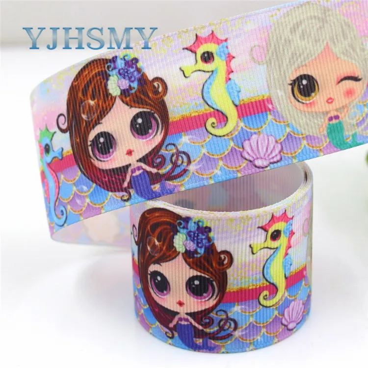 G-181029-1495 YJHSMY G-181029-1495, 10 ярдов 38 мм мультфильм термотрансферные печатные корсажные ленты, Подарочная упаковка DIY материалы ручной работы - Цвет: G-181029-1495