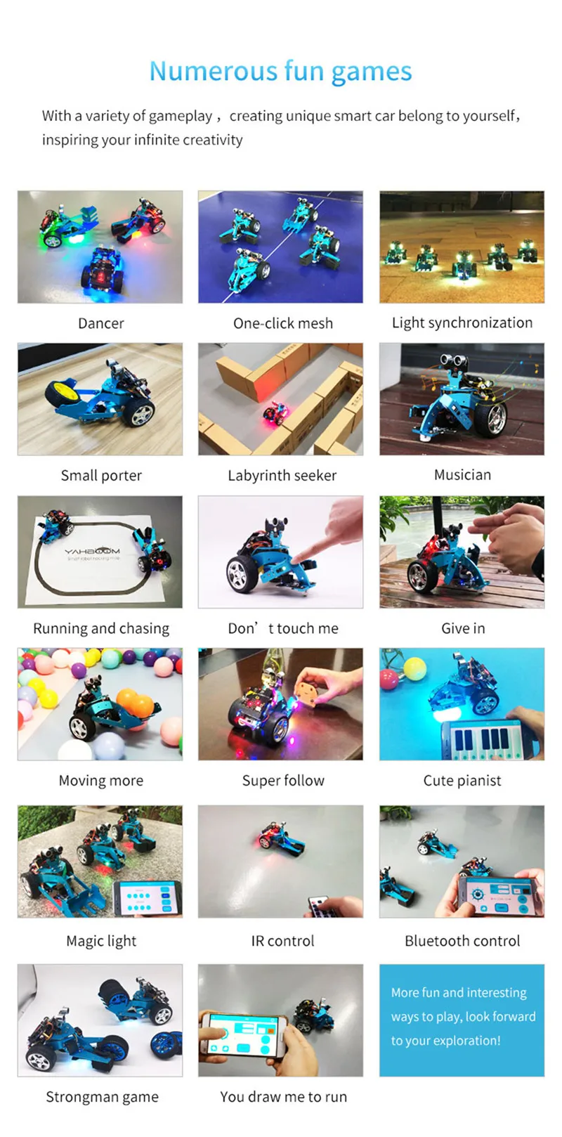 DIY Hellobot Программирование робот микробит производитель Обучающий набор микро: бит умный автомобиль Радиоуправляемый игрушечный робот