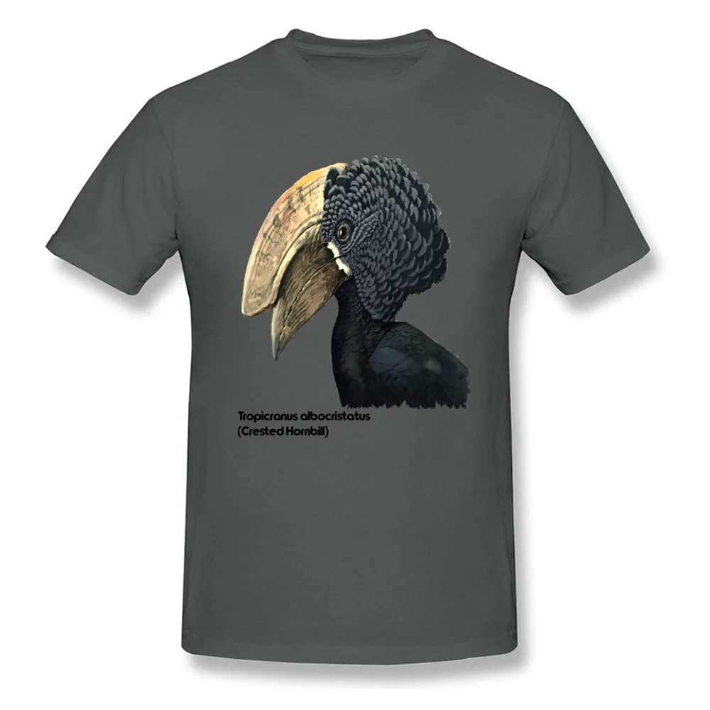 Crested Hornbill Bird футболка Lover 3D мужские топы футболки Белая Летняя одежда на заказ