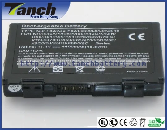 Аккумуляторы для ноутбуков ASUS F83 L0690L6 F52A K50AB K50IN K50ID K70IJ X5DIJ K61IC X5J K40AC K40ID K70AB 11 1 В 6
