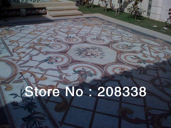 Коврик мраморная мозаичная плитка камень искусство пол инкрустация|inlay| |