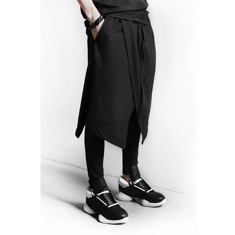 Pants Men Personalized Costume Gothic Men's Culottes Boot Cut Jeans Clothes 2020 Pantalon Homme Trousers Skirt | Мужская одежда