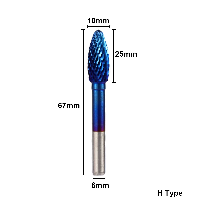 Ротационный напильник XCAN 6x10 мм карбид вольфрама