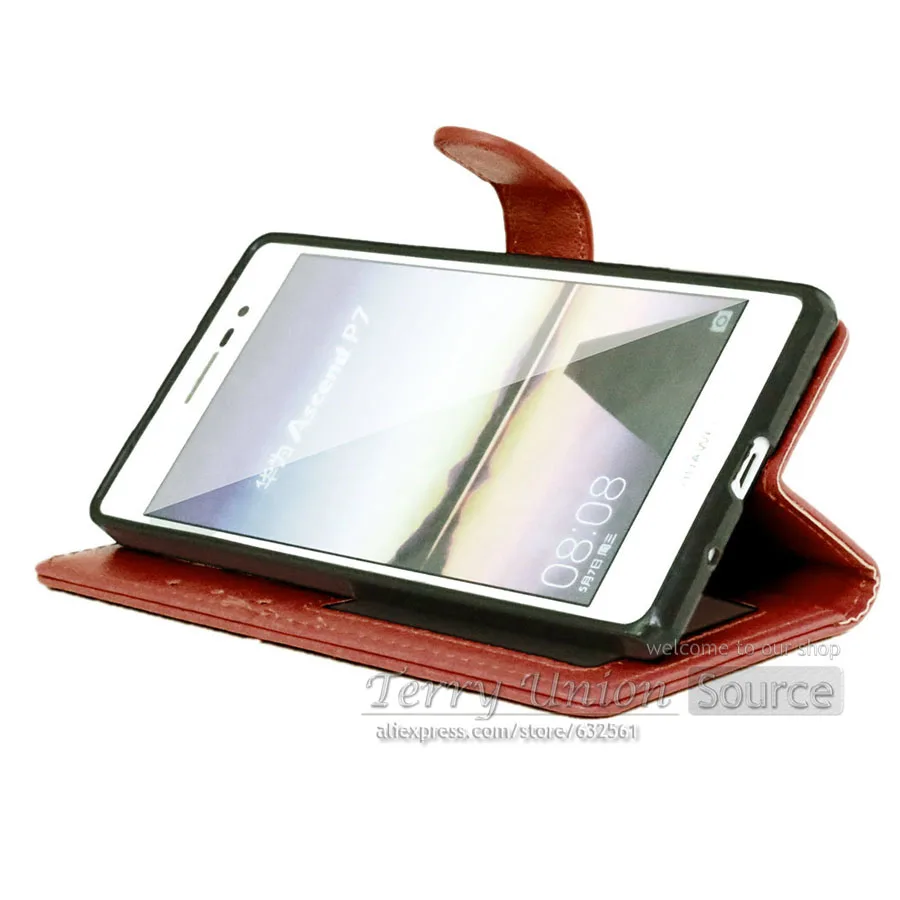 Чехол-кошелек для huawei Ascend P7 P7-L10 P7-L00 флип-чехол из искусственной кожи для huawei P7 P 7 чехол с фоторамкой для huawei p7 чехол