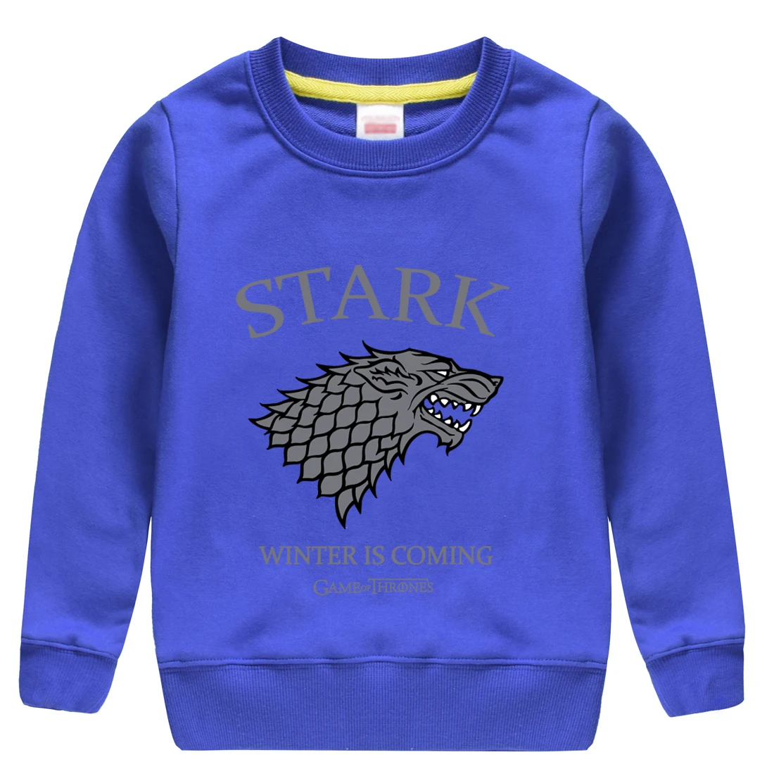 Лидер продаж 2018 новая мода Старк зима принт длинный рукав круглый вырез