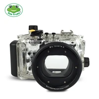 for canon s110 camera underwater housing waterproof transparent case camera function control cover device scuba diving glasses