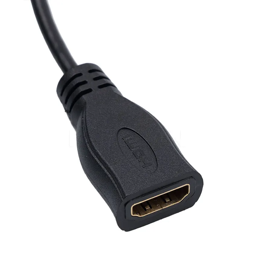 Новый переходник Micro HDMI Тип D штекер-HDMI гнездо A Кабель-адаптер M/F конвертер для