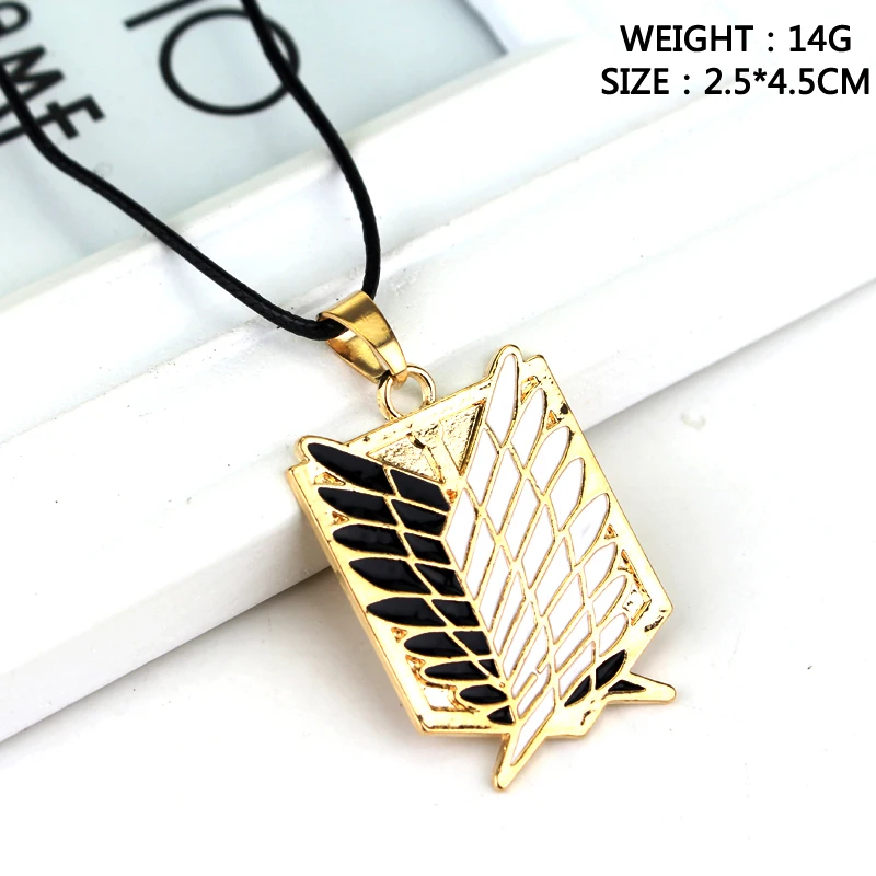 Модные ювелирные изделия ожерелье из аниме атака на Титанов для косплея женские