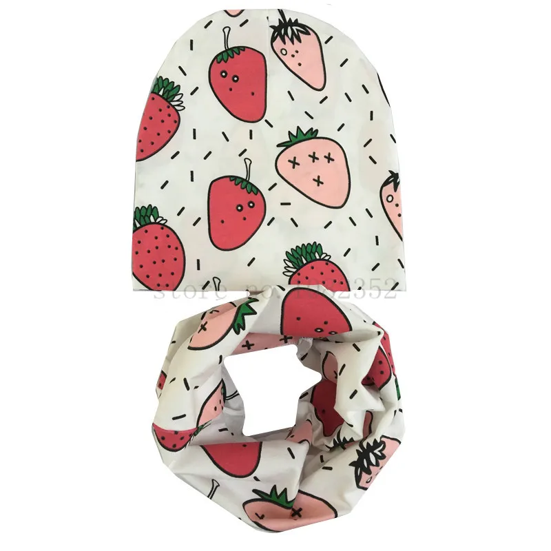 Новый хлопковый шарф + шапка комплекты для малышей до 3 лет Зимние Теплые