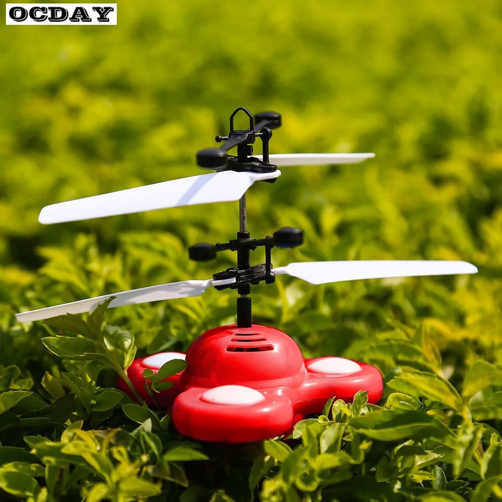 OCDAY RC летающий шар Дрон вертолет Волшебная инфракрасная индукция диско-полет НЛО светодиодный шар сценическая лампа игрушки для детей Рождественский подарок