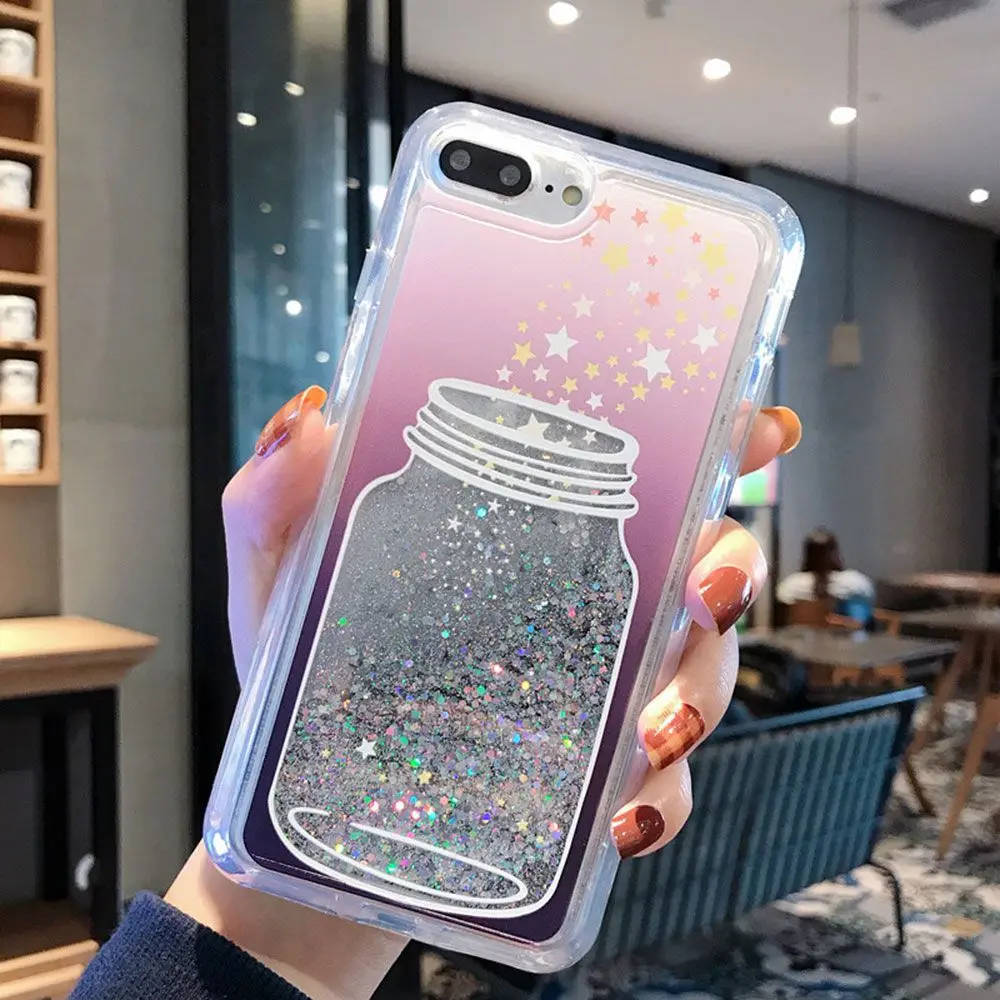 KISSCASE Wishing Bottle Case For Huawei P30 P20 P10 Mate 20 10 Lite Pro P Smart Soft Quicksand Phone Honor 9 8X |