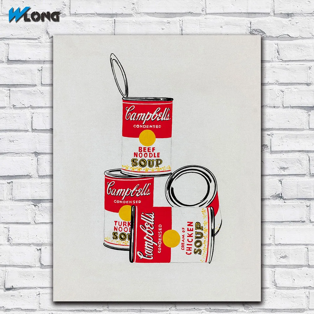 Модный принт граффити искусство Энди warhol четыре кемпинга канистры для супа