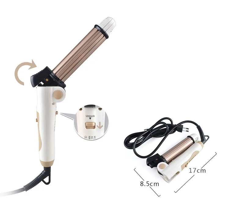 Mini-portable Hair Storm Curler Corn Perm Curling Figures Iron Air Band Straight Board | Красота и здоровье