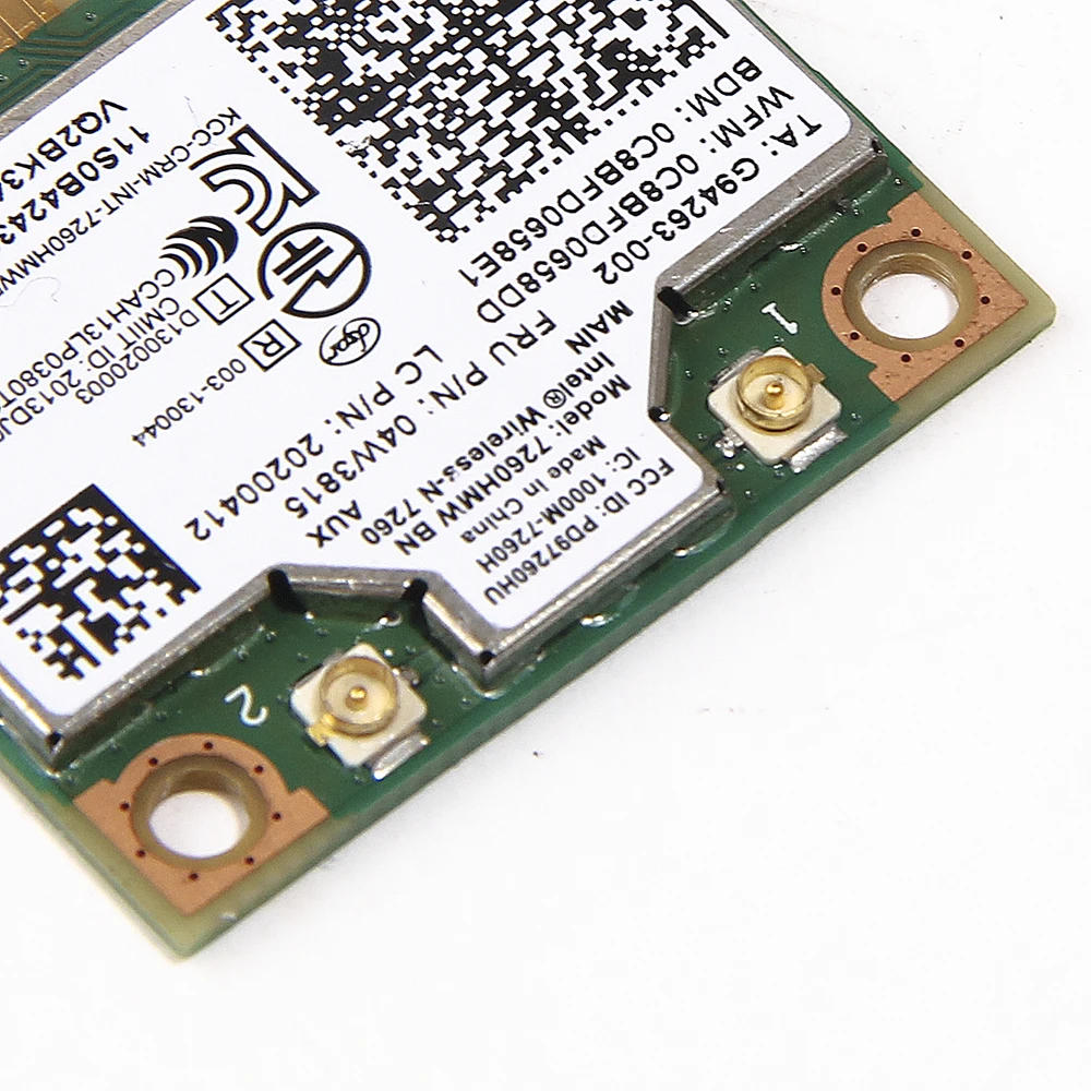 Новый для IBM Lenovo ThinkPad Intel Беспроводной-n 7260 7260hmw 300 Мбит/с Wi-Fi Bluetooth BT4.0 Половина Mini pci-e