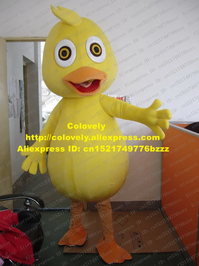 Замечательный желтый костюм для взрослых "Утенок Кряква" с пухлым животиком, номер 333. Бесплатная доставка.