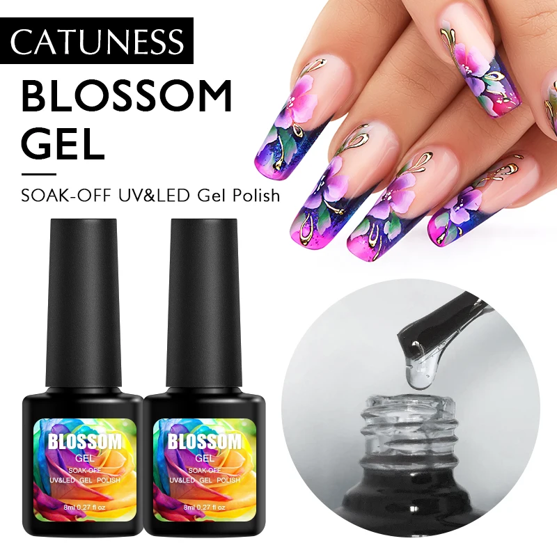 Кошачий Гель лак для ногтей 8 мл Прозрачный впитывающий УФ Полупостоянный