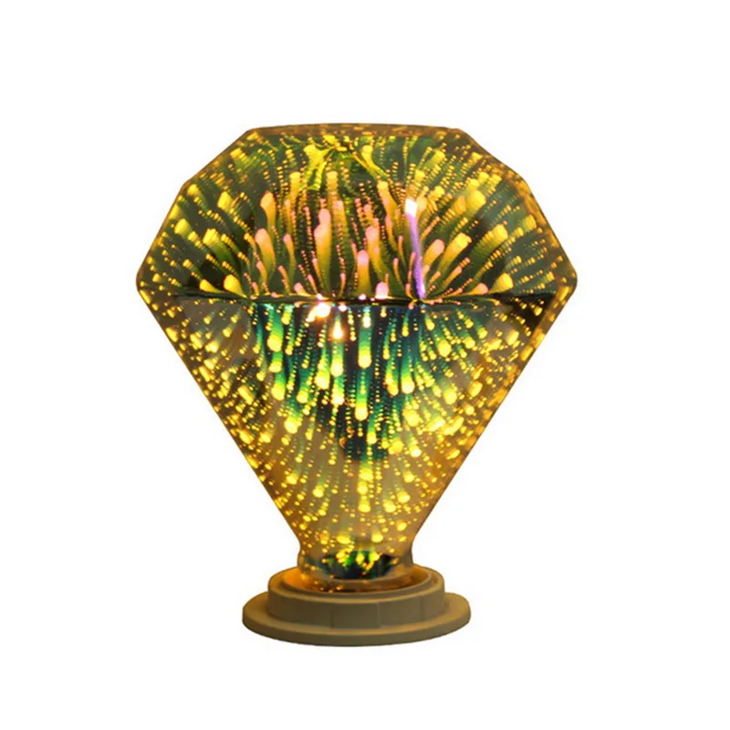 Светодиодный свет лампы E26 E27 3D фейерверк декоративная лампочка ST64 G80 G95Diamond