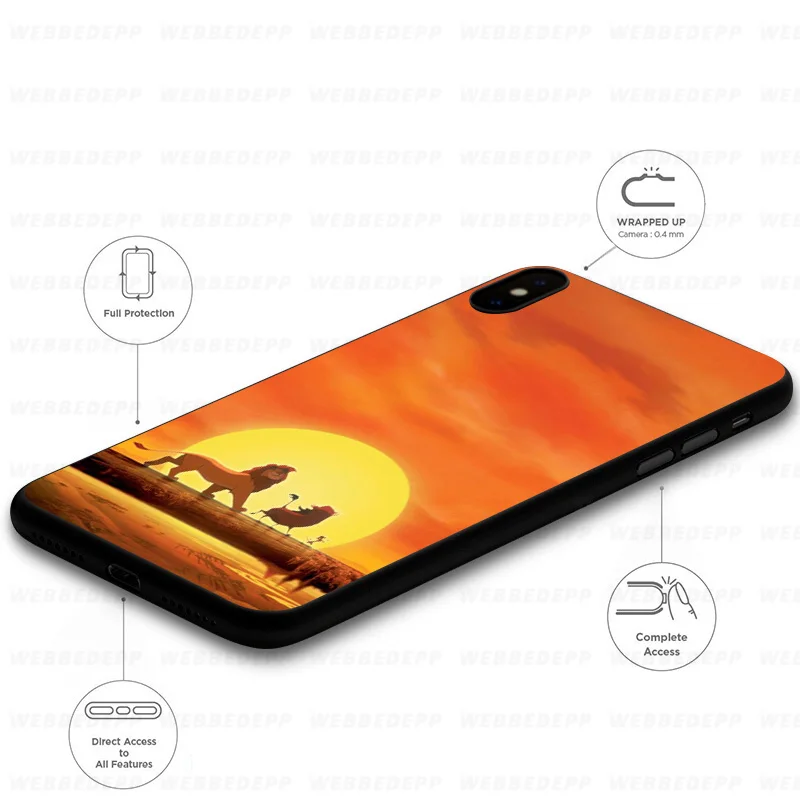Мягкий чехол WEBBEDEPP Lion King для Huawei Mate Honor 20 6A 7A 7C 7X 8 9 9X 10 View Lite Pro 30 |