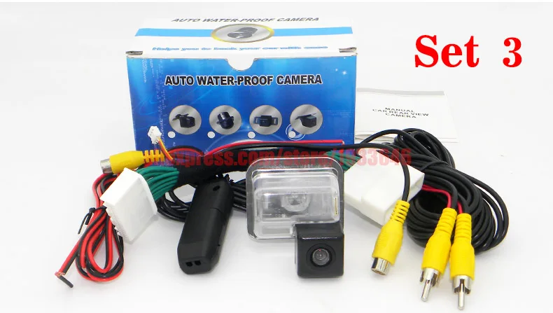 Set 3 Для Mazda CX-5 CX 5 CX5 2012~ /Автомобильная камера заднего вида+ автомобильный экран видео провод/HD автомобильная парковочная камера - Название цвета: Set 3