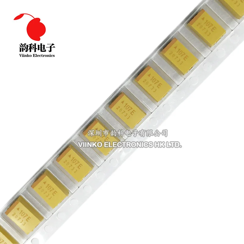 Танталовый конденсатор SMD типа E 7343 43 100 мкФ 1000 6 в 25 107 108 10 шт.|smd tantalum capacitor|tantalum