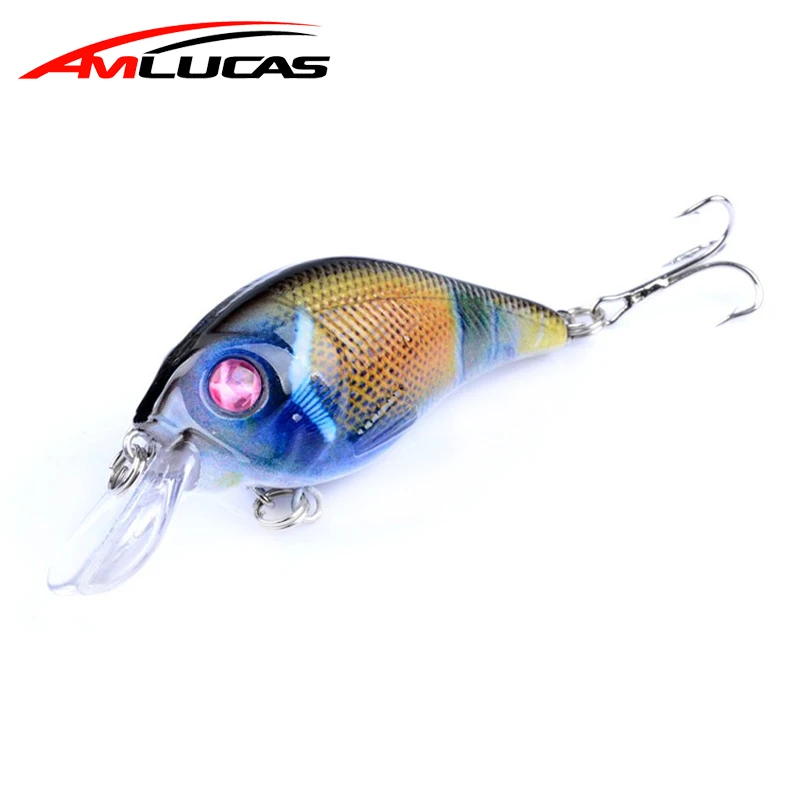 Amlucas 7.5cm 11.2g Crankbait Minnow Fishing Lure Artificial Hard Bait Wobblers Carp Tackle Fake Fish pesca WW74 | Спорт и