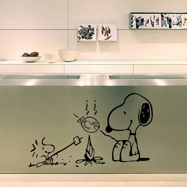 Съемная виниловая кухонная наклейка Собака у барбекю 9380|wall sticker|decorative wall stickerswall art
