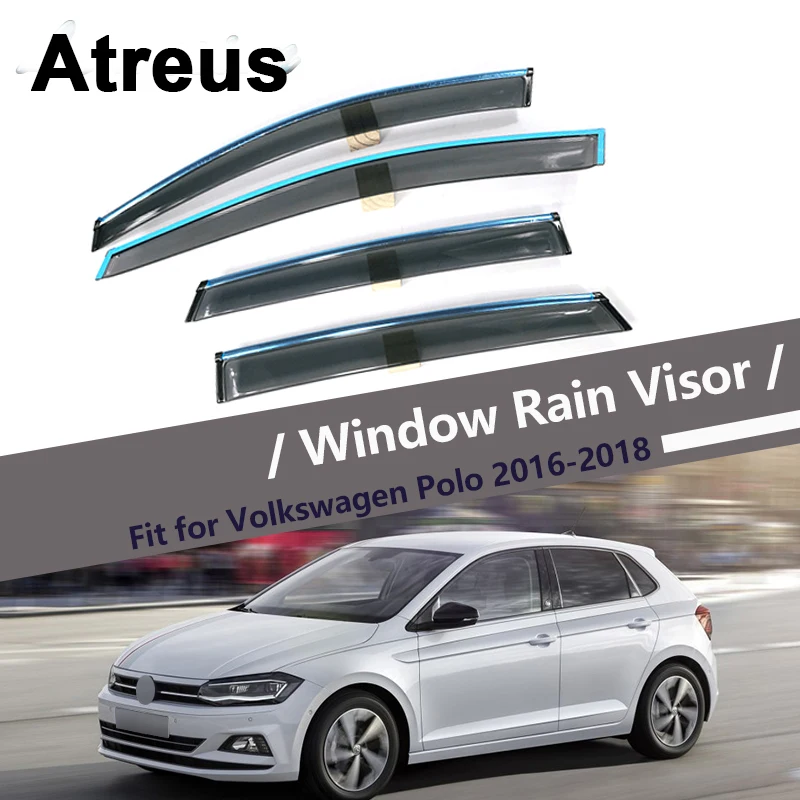 

Atreus For Volkswagen VW Polo Hatchback 2011 2012 2013 2014 2015 2016 2017 2018 Car Window Sun Rain Visor Wind Deflectors Guard