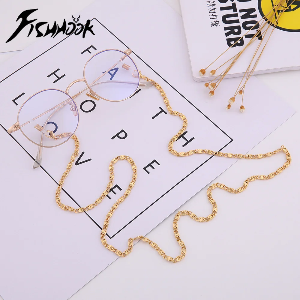 FIshhook 76 см Солнцезащитные очки ремешок ожерелье металлическая цепочка шнур