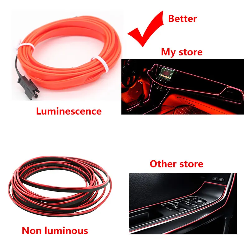 3 м авто Стайлинг интерьера литье светодиодные полосы света для Toyota corolla rav4 camry auris