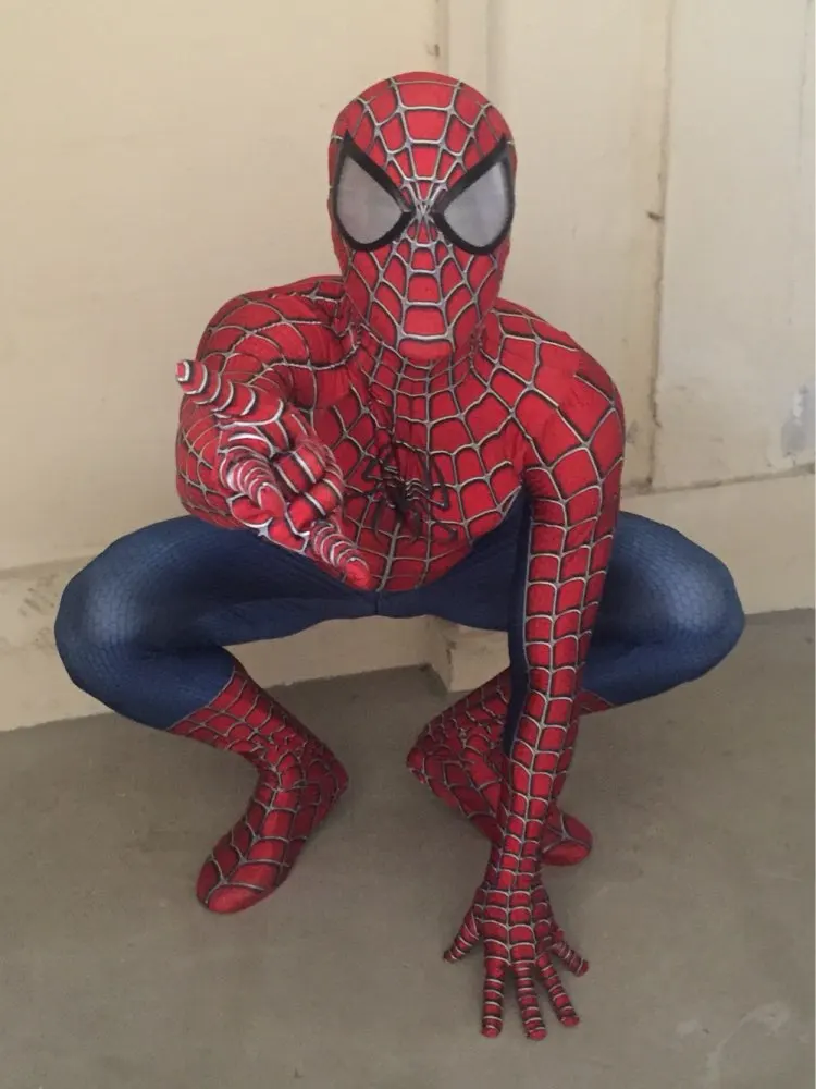 Костюм Человека паука Raimi костюм для косплея с 3D принтом полный корпус на