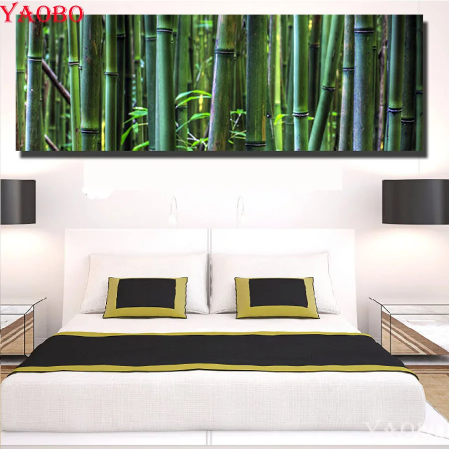 Алмазная мозаика с изображением бамбукового леса|Алмазная и вышивка| |