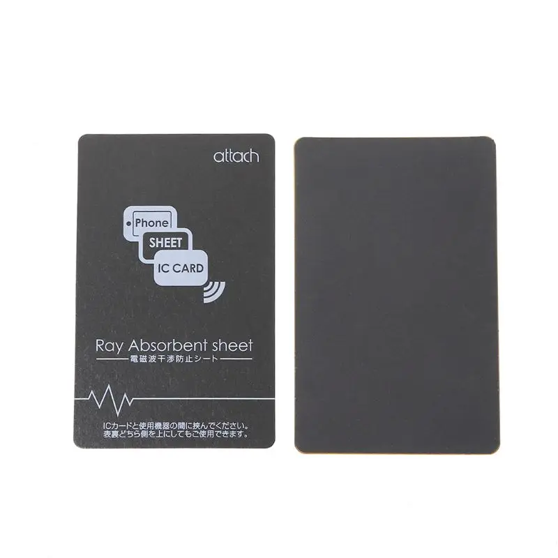 Grey Anti Metal Magnetic NFC Sticker Paster for iPhone Cell Phone Bus Access Control Card IC Protection Supplies|Карты контроля