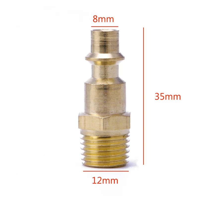 

New 1/4" NPT Quick Coupler Air Line Hose Male Connector Airline Fittings Tool - L057 New hot