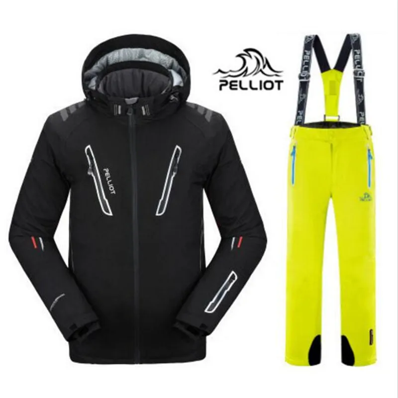 Бесплатная доставка DHL Пелльо мужские лыжные костюмы куртка + брюки Для мужчин
