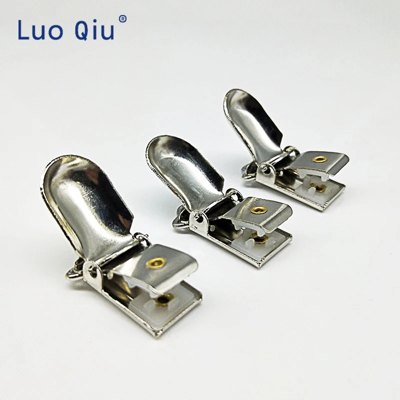 Подтяжки Luo Qiu зажимы (6 шт./лот) 10 мм металлические Серебряные Зажимы для одежды с
