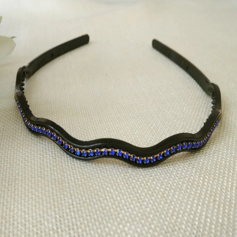 Fashion Plastic Solid Crystal Pearl Headband Hairband For Women Lady Hair Hoop Hair Accessories Headwear