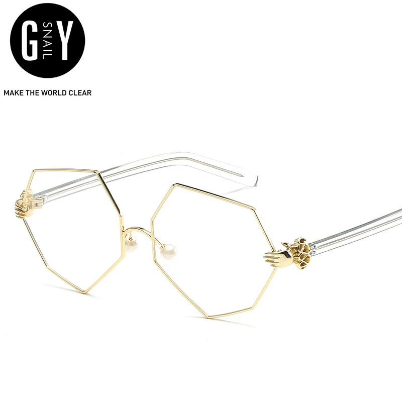 Женские и мужские солнцезащитные очки GYsnail дизайнерские шестиугольные UV400 с