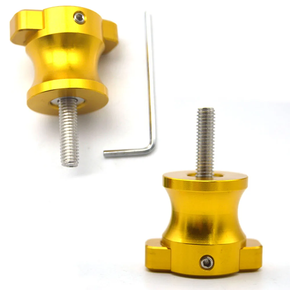 Gold Аксессуары для мотоциклов CNC алюминиевые катушки маятника слайдер стенд винты 8 мм для Honda CB1000R CB 1000R 2008 - Color: Gold