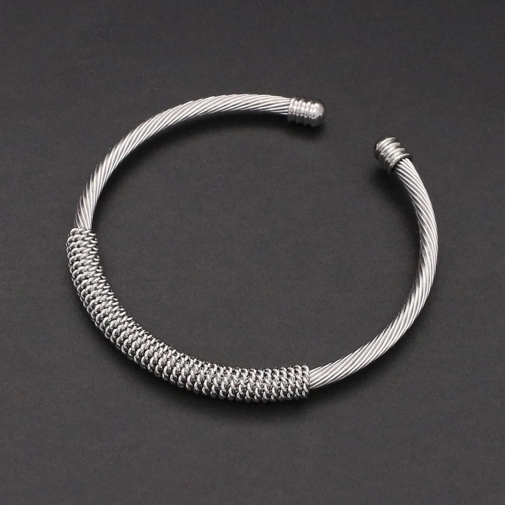 JSBAO новый модный набор из 3 предметов трендовые браслеты для женщин нержавеющая