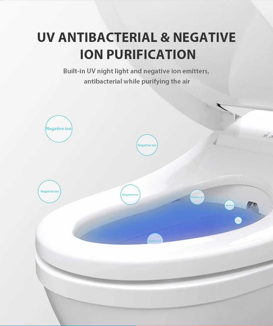 Intelligent Toilet Seat Smart Bidet heated Electric Bidet Cover toilet seat Led Light Wc smart toilet seat covers