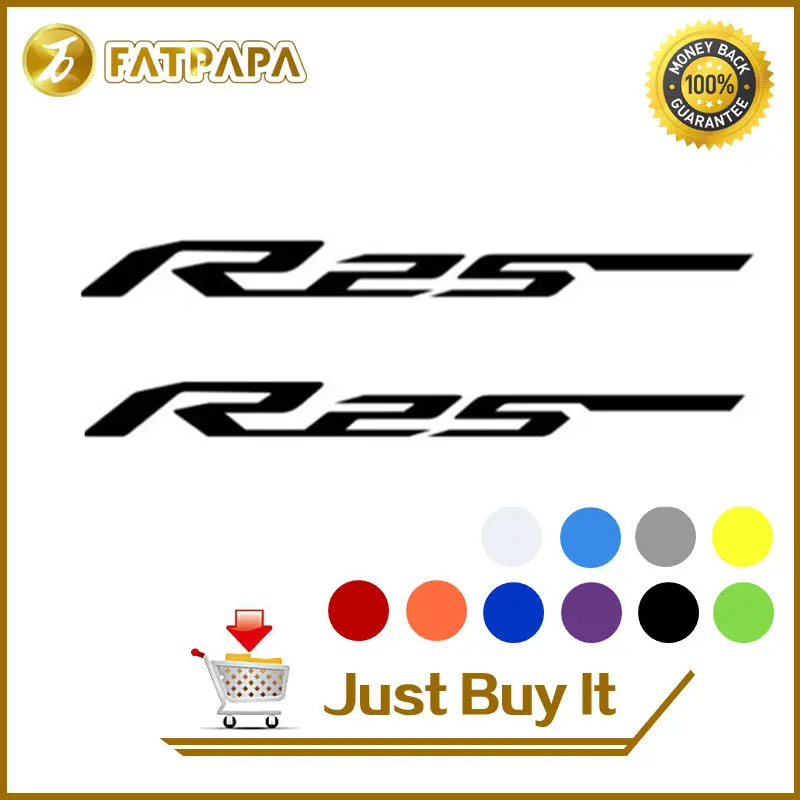 

motorcycle bike Fuel tank Wheels Fairing notebook Luggage helmet MOTO Sticker decals For Yamaha R25