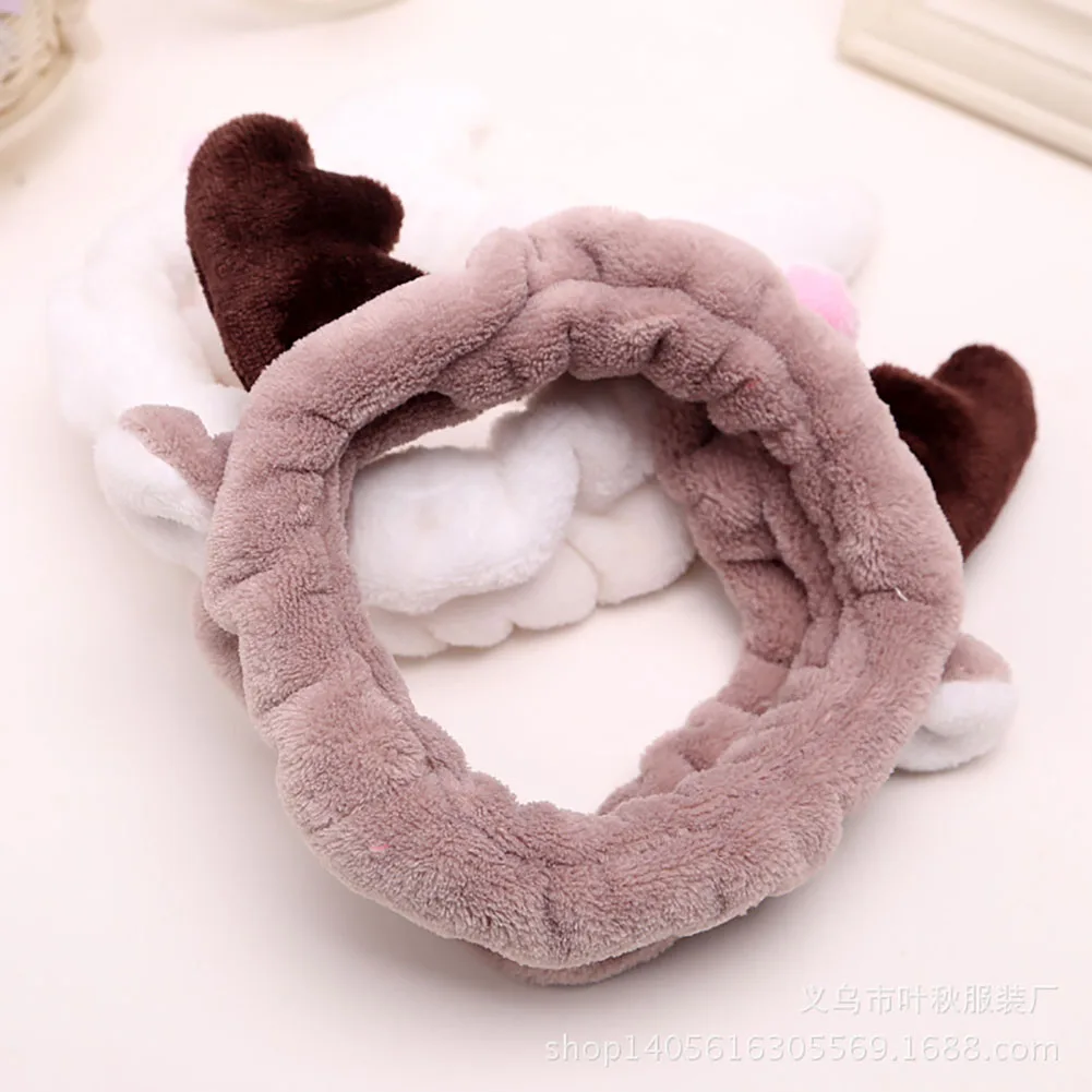 1PC Stylish Cute Ladies Girls Sweet Deer Horn Stretch Hair Band Wrap Headband For Bath Spa Make Up | Украшения и аксессуары