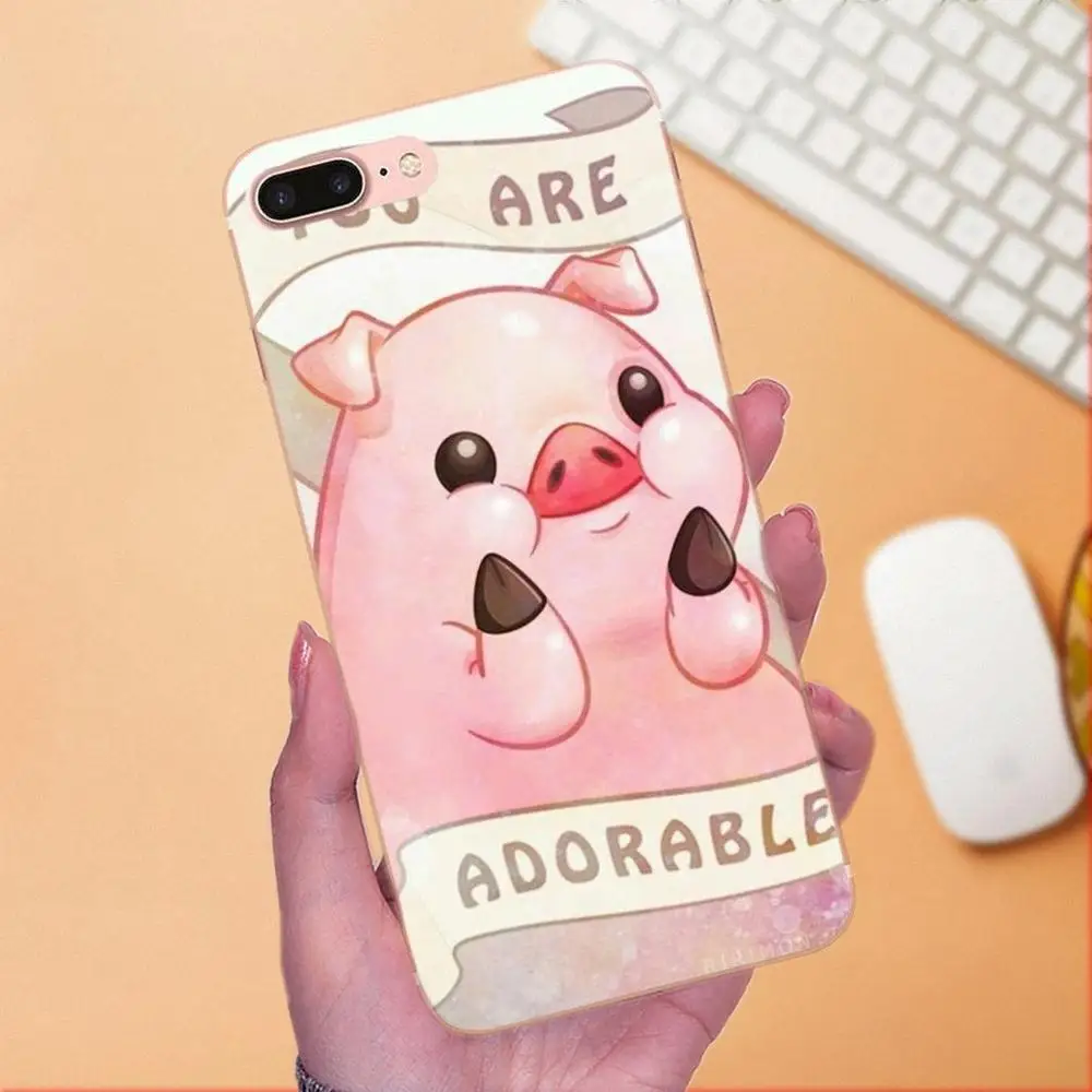 Мягкий защитный чехол из ТПУ для Samsung Galaxy Note 5 8 9 S3 S4 S5 S6 S7 S8 S9 S10 mini Edge Plus Lite Funny Pig