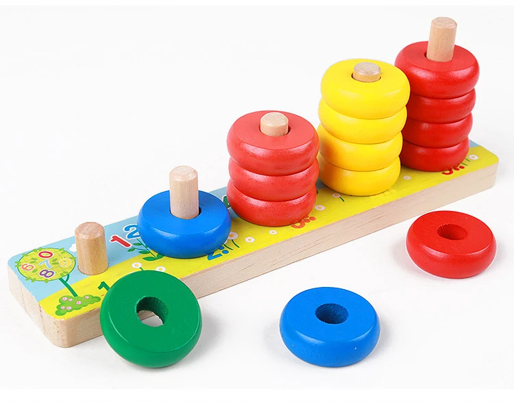 Детские игрушки подсчет матч 1-10 номер abacus Обучающие приспособления Монтессори доска Арифметические детские деревянные игрушки развивающий подарок математическая игрушка