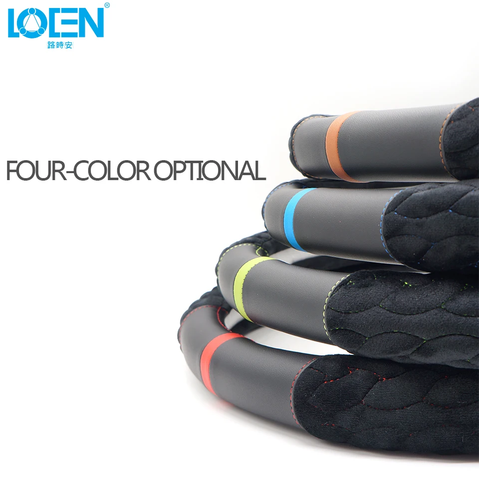 1 шт. Лидер продаж Меховое чехол рулевого колеса автомобиля Автомобильный